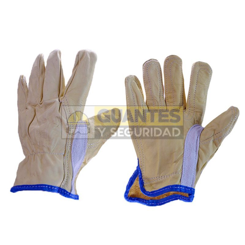 Guante ingeniero de vaqueta corto