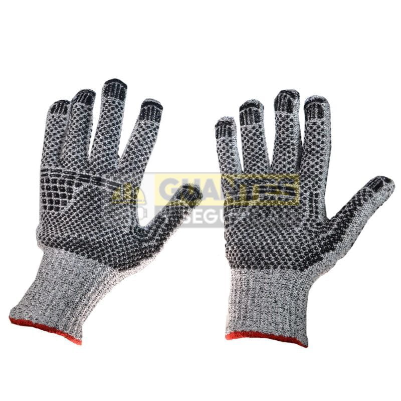 Guante Anticorte nivel 5 con Puntos PVC