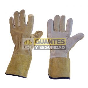 Guante ingeniero bicolor largo puño 10