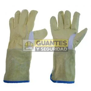 Guante ingeniero de vaqueta largo puño 14