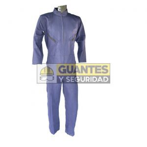 Overol en Dril Raza Manga Larga 6 Bolsillos Color Azul Oscuro