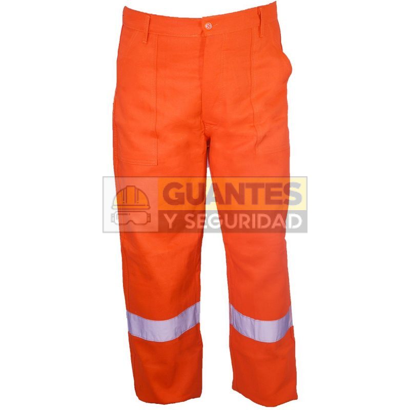 Pantalón Industrial en dril con Cinta Reflectiva