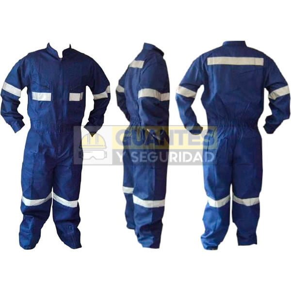 Overol en dril cinta reflectiva