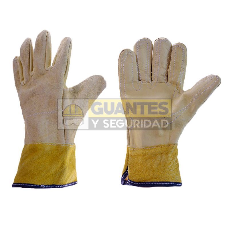 Guante ingeniero bicolor largo puño 5