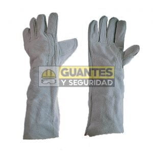 Guante de carnaza largo puño 20