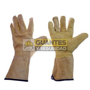 Guante ingeniero bicolor largo puño 10
