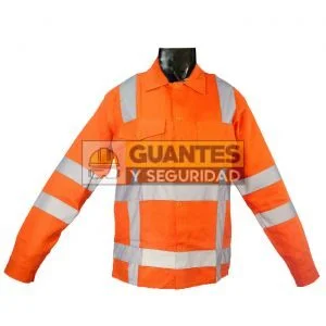 Camisa en dril manga larga con cinta reflectiva