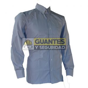Camisa Manga Larga Oxford Caballero Color Azul Clara
