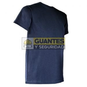 Camiseta T-Shirt Cuello Redondo Manga Corta Color Azul Oscuro